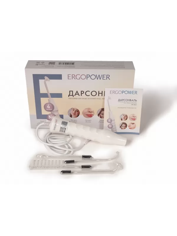 Дарсонваль ErgoPower ER-804, 4 насадки