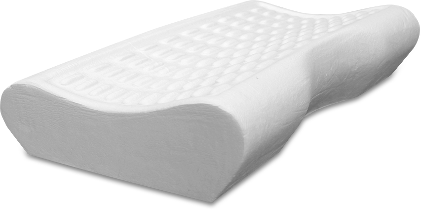 Анатомическая подушка "Премиум П3 c массажным эффектом" и выемкой под плечо(Валик 11 см и выемка под плечо 13 см)