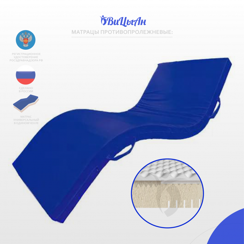 Матрац противопролежневый(с гелевой вставкой) №1 ТК1/1(размер в описании)